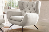 KAWOLA Sessel CHARME Hochlehnsessel Cord cremeweiß