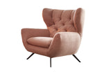 KAWOLA Sessel CHARME Hochlehnsessel Cord rosa