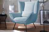 KAWOLA Sessel IVA Relaxsessel Cord hellblau