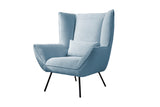 KAWOLA Sessel IVA Relaxsessel Cord hellblau