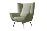 KAWOLA Sessel IVA Relaxsessel Cord olivgrün