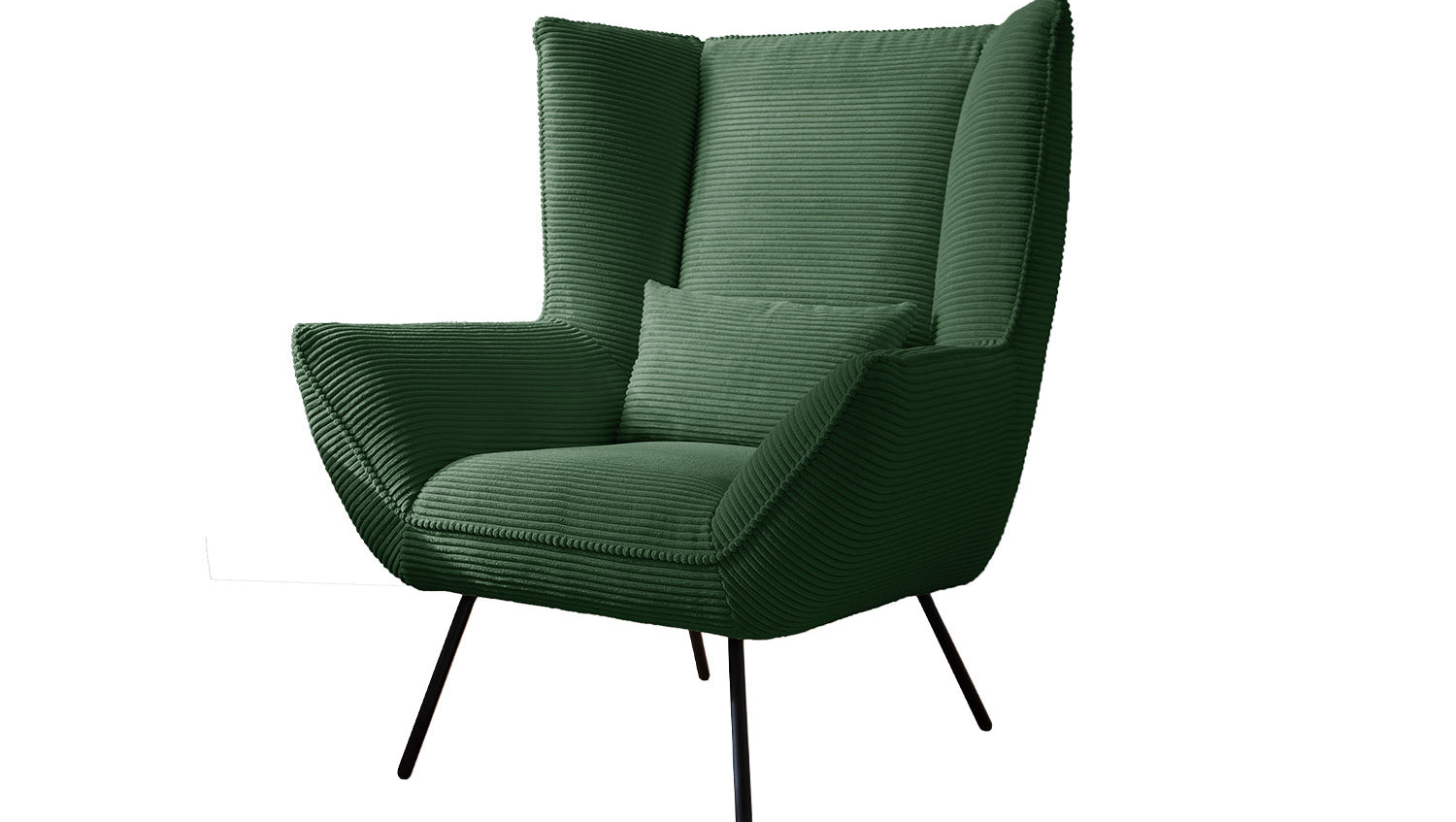 KAWOLA Sessel IVA Relaxsessel Cord smaragd