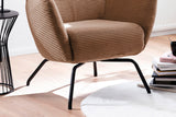KAWOLA Sessel LOTTE Ohrensessel Cord rost