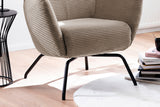KAWOLA Sessel LOTTE Ohrensessel Cord taupe