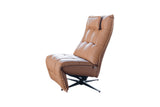 KAWOLA Sessel MIKO Relaxsessel drehbar Leder braun