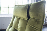 KAWOLA Sessel MIKO Relaxsessel drehbar Velvet grün