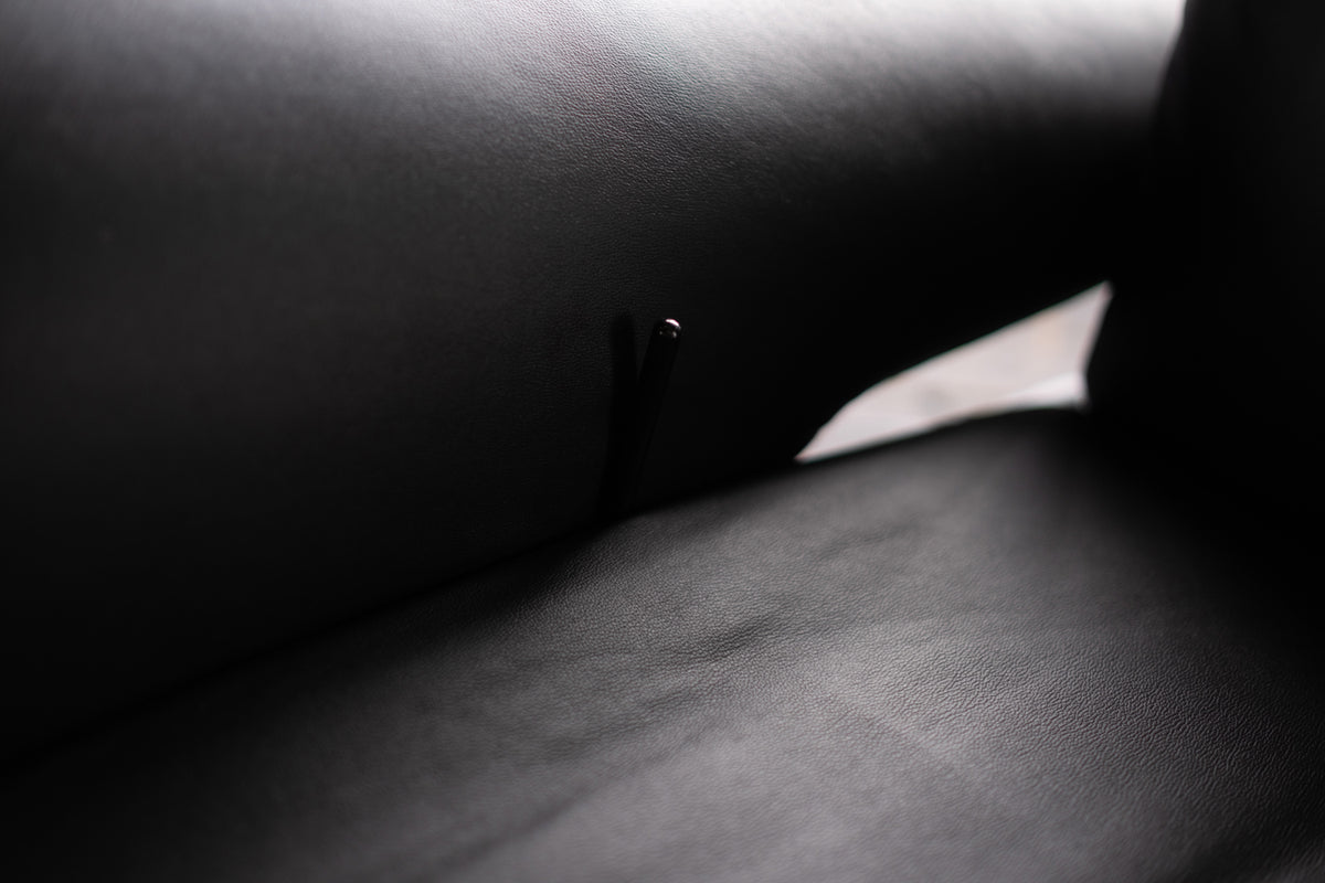 KAWOLA Sessel NAMA Relaxsessel drehbar Leder schwarz