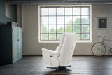 KAWOLA Sessel NAMA Relaxsessel drehbar Stoff hellgrau