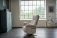 KAWOLA Sessel NAMA Relaxsessel drehbar Stoff taupe
