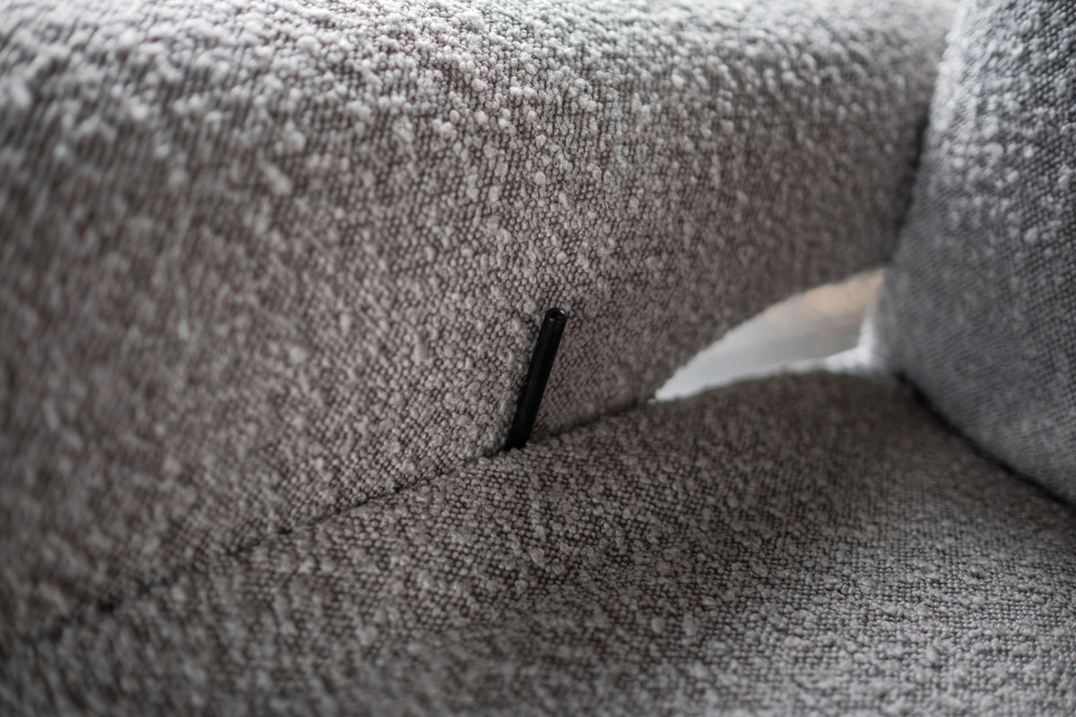 KAWOLA Sessel NAMA Relaxsessel drehbar Stoff taupe