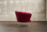 KAWOLA Sessel NARLA Polstersessel Velvet rot
