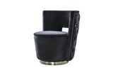 KAWOLA Sessel SENSO Stoff Velvet schwarz