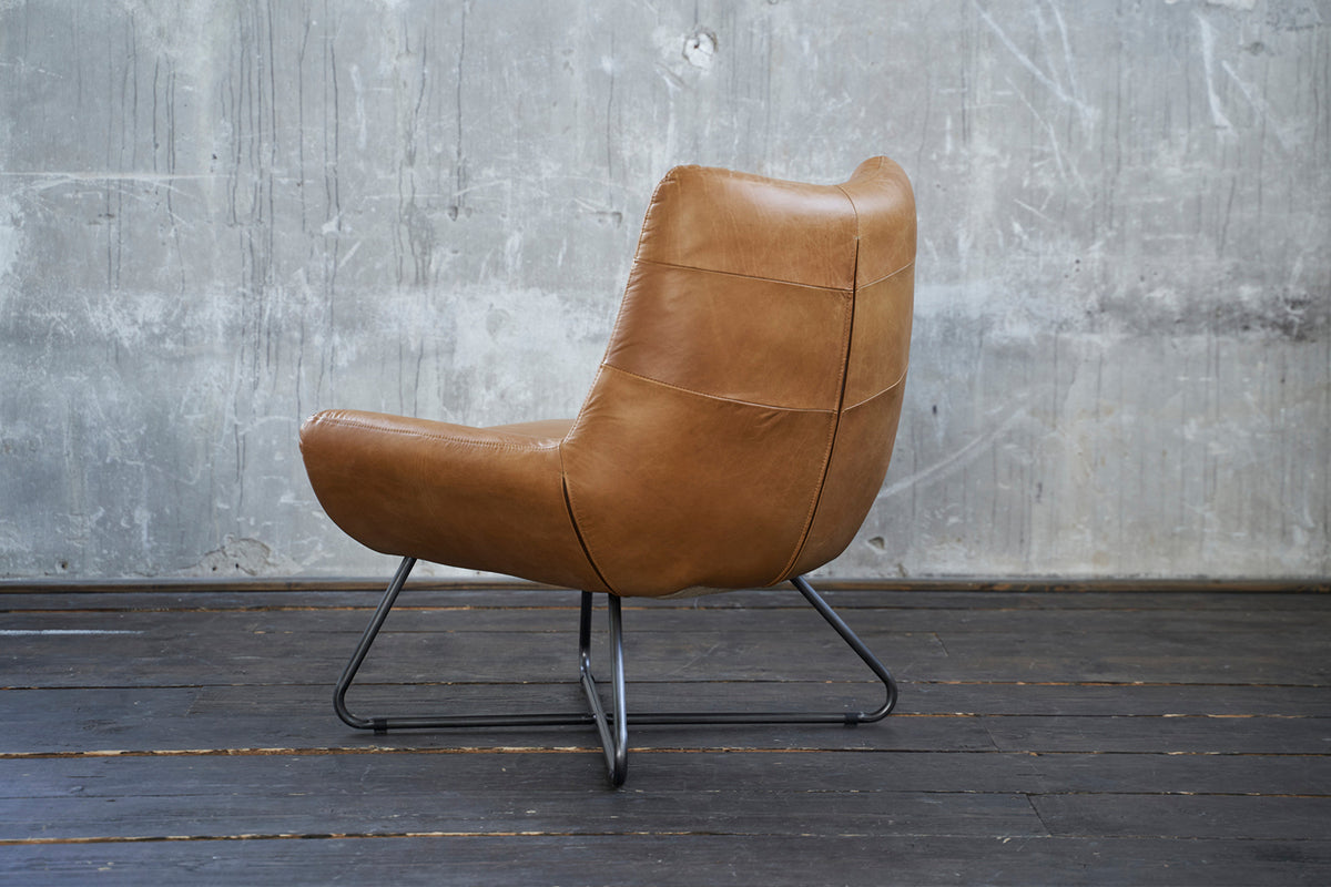 KAWOLA Sessel Snooze Leder cognac B/H/T: