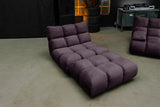 KAWOLA Sessel VIVIEN Drehsessel Velvet purple