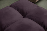 KAWOLA Sessel VIVIEN Drehsessel Velvet purple