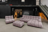KAWOLA Sessel VIVIEN Drehsessel Velvet roségrau