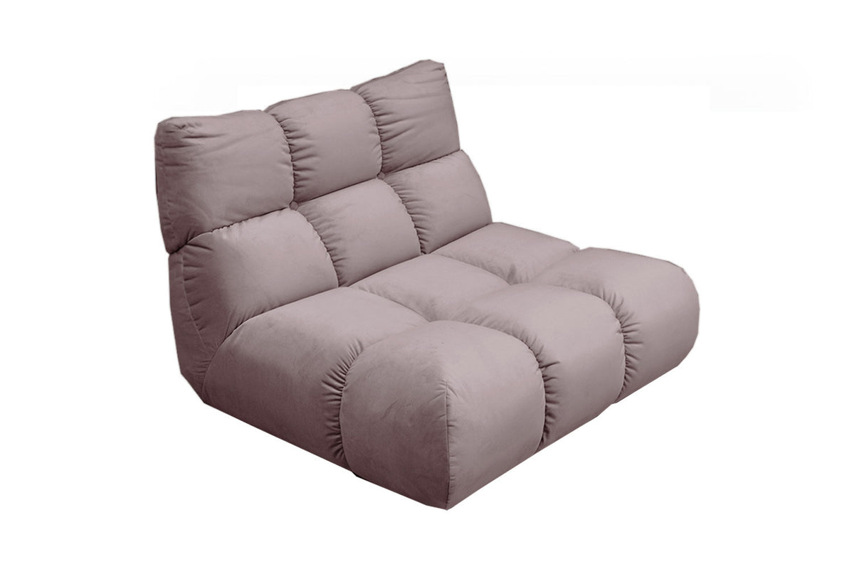 KAWOLA Sessel VIVIEN Drehsessel Velvet roségrau