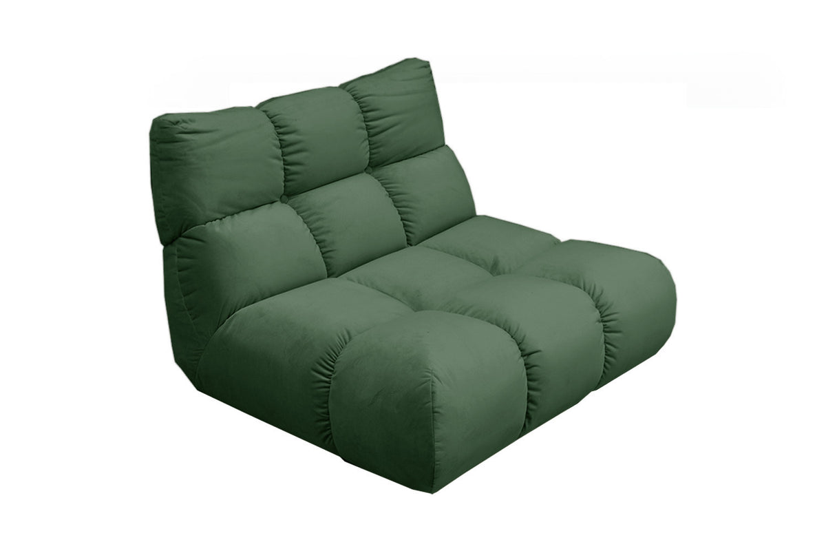 KAWOLA Sessel VIVIEN Drehsessel Velvet smaragd