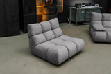 KAWOLA Sessel VIVIEN Drehsessel Velvet stone