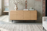 KAWOLA Sideboard AVRIL 4 Türen Eiche braun