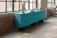 KAWOLA Sideboard LYNN 4 Türen lackiert petrol