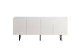 KAWOLA Sideboard LYNN 4 Türen lackiert weiß