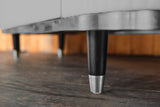 KAWOLA Sideboard MARIA Marmorplatte Kunstleder grau