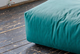 KAWOLA Sitzelement MIA Hocker Velvet grün