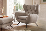 KAWOLA Sitzgruppe CHARME Sofa Sessel Hockerbank Cord taupe