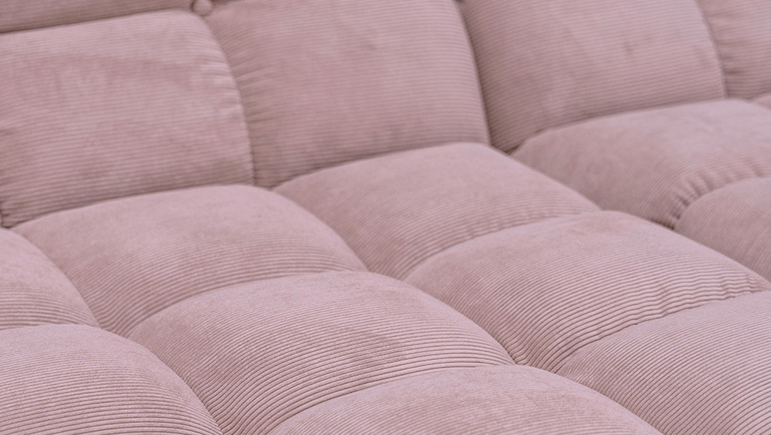 KAWOLA Sitzgruppe VIVIEN Ecksofa Drehsessel Hockerbank Feincord rosa