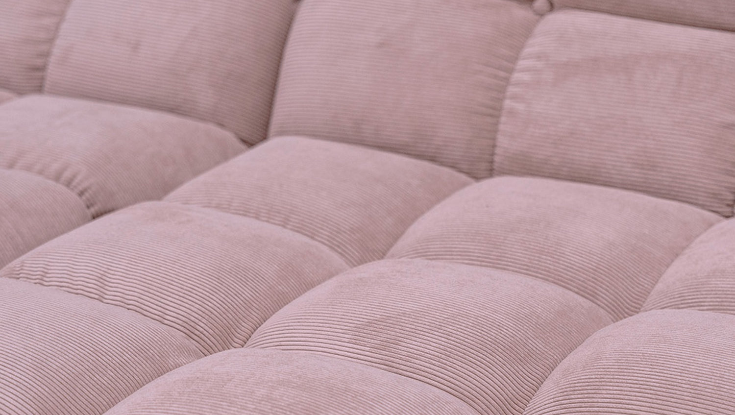 KAWOLA Sitzgruppe VIVIEN Ecksofa Drehsessel Hockerbank Feincord rosa