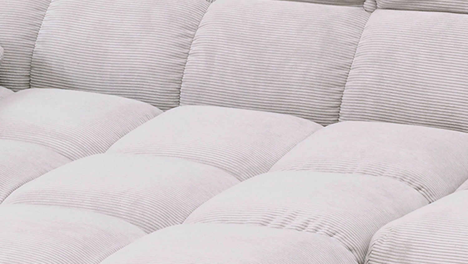 KAWOLA Sitzgruppe VIVIEN Ecksofa Drehsessel Hockerbank Feincord silber