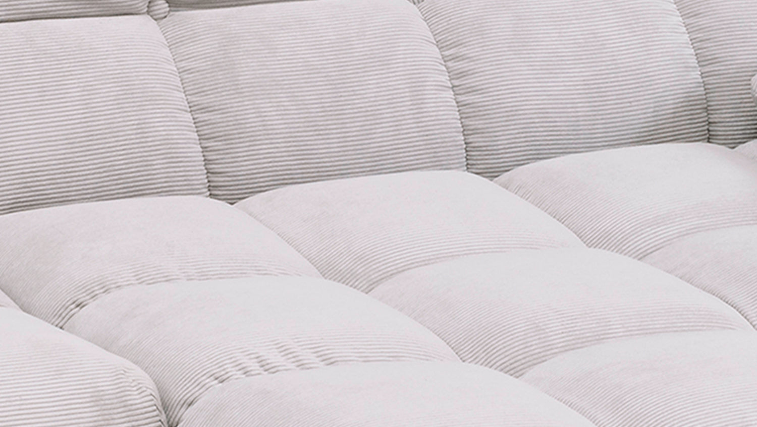 KAWOLA Sitzgruppe VIVIEN Ecksofa Drehsessel Hockerbank Feincord silber
