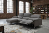 KAWOLA Sofa ADRIANA Ecksofa mit Relaxfunktion Stoff anthrazit