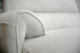 KAWOLA Sofa ADRIANA Ecksofa mit Relaxfunktion Stoff hellgrau