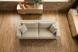 KAWOLA Sofa AMINA 3-Sitzer Stoff cremeweiß