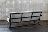 KAWOLA Sofa ARLY Polsterbank Bezug Velvet grau