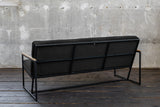 KAWOLA Sofa ARLY Polsterbank Bezug Velvet schwarz