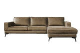 KAWOLA Sofa BLOOM Ecksofa Leder camel