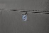 KAWOLA Sofa BODHI 3-Sitzer Leder schwarz