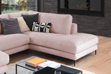 KAWOLA Sofa CARA Wohnlandschaft U-Form Cord rosa
