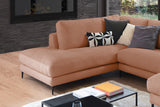 KAWOLA Sofa CARA Wohnlandschaft U-Form Cord rost