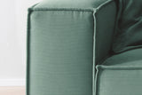 KAWOLA Sofa CARMO 3-Sitzer Feincord grün
