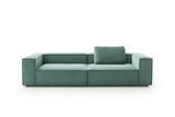 KAWOLA Sofa CARMO 3-Sitzer Feincord grün
