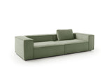 KAWOLA Sofa CARMO 3-Sitzer Feincord olivgrün