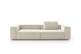 KAWOLA Sofa CARMO 3-Sitzer Feincord weiß