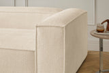 KAWOLA Sofa CARMO Ecksofa Stoff beige