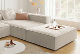 KAWOLA Sofa CARMO Ecksofa Stoff weiß