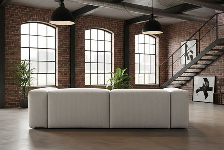 KAWOLA Sofa CELESTE 4-Sitzer Cord hellgrau