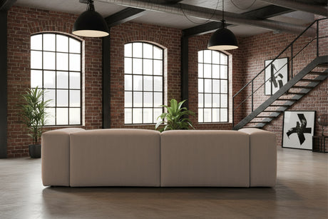 KAWOLA Sofa CELESTE 4-Sitzer Cord taupe